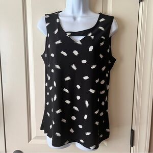 Anne Klein Black and White Women's Top